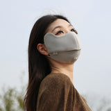 Winter Warm Face Cover Waffle Fabric Facemask Breathable Balaclava