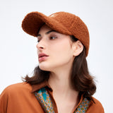 Warm Faux Plush Baseball Cap Adjustable Fit Stylish Unisex Fall & Winter Hat