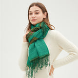 Women's Warm Scarf Cozy Shawl Soft Long Wrap for Fall Winter