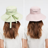 Women's Reversible Bucket Hat with Belt Wide Brim Waterproof Sun Cap UPF50+