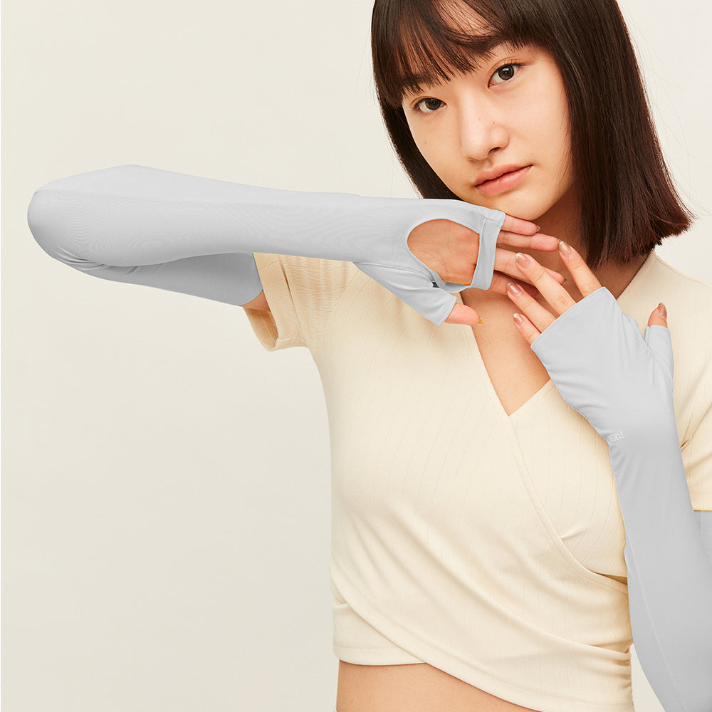 Japan Stock Long Arm Sleeves Sun Protection UPF 50+ Gloves Mitten
