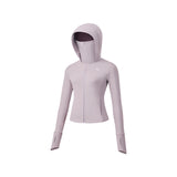 Women's Slim-Fit UPF50+ Sun Protection Hoodie Full-Coverage Jacket Coolchill Fabric, Lightweight