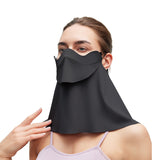 Sun Visor with Detachable Neck & Face Shield Multi-Function Slide Track Design UPF2000+