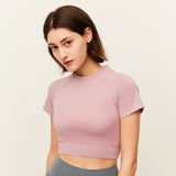 Japan Stock Women's Crop Tops Short Sleeve T-Shirt UPF50+ Slim Sexy Tee