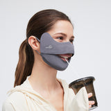 Sunscreen Face Cover Mouth-Opened UPF 50+ Breathable Outdoor Mask