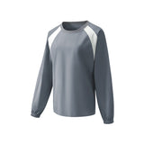 Unisex Long Sleeve Pullover UPF50+ Anti-Chlorine Fabric Loose Casual Tops