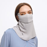 US Stock Sunscreen Neck Gaiter Face Cover UPF 50+ Mouth-Opened Breathable Mask