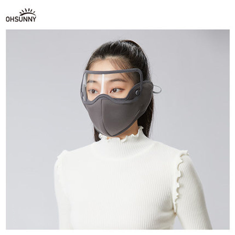 Winter Warm Face Cover with Removable Goggle Windproof Facemask
