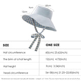 Women's Reversible Bucket Hat with Belt Wide Brim Waterproof Sun Cap UPF50+