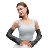 Women's Loose Fit Sun Arm Sleeves UPF50+ Anti-UV Arm Guards for Outdoor Activities