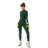 US Stock Skiing Thermal Underwear Set for Women Seamless Warm Base Layer Top & Bottom