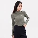 Women's High Waist Coat Sun Protection Long Sleeve Outfits Tops UPF 50+