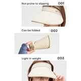 Foldable Sun Visor Hat Roll Up Cap – 270° UV Protection UPF2000+