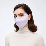 Warm Face Mask with Stylish Leather Edge Face Cover