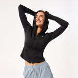 Women's Slim-Fit UPF50+ Sun Protection Hoodie Full-Coverage Jacket Coolchill Fabric, Lightweight