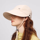 US Stock Wide Brim Baseball Cap with Removeable Face Cover UPF 50+