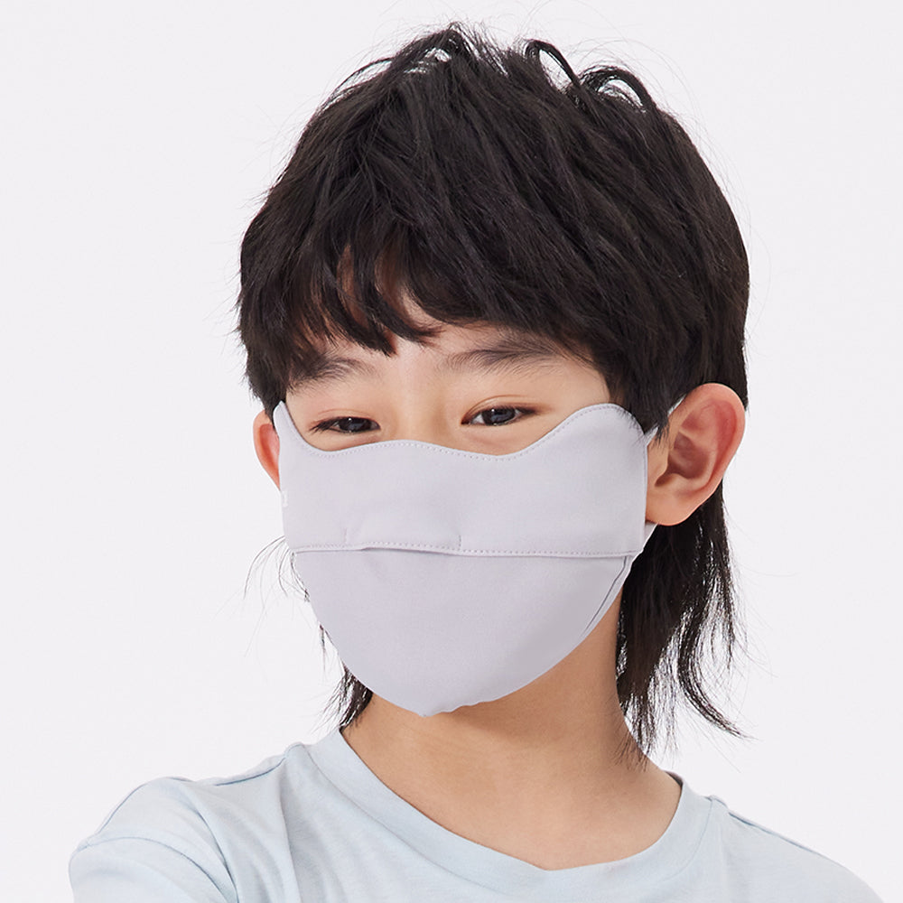 Breathable Kid's Sunscreen Mask UPF 50+ Washable Reusable Anti-UV Face Covering
