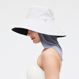 Anti-UV Neck Shade UPF 50+ Sun Protection Hat Drape Adjustable Neck Protector Unisex Face Covering