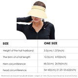 Foldable Sun Visor Hat Roll Up Cap – 270° UV Protection UPF2000+