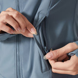 US Stock Workout Hooded Jackets for Women Athletic Sweatshirt with Thumbholes