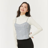 US Stock Women's Puffer Vest Lightweight 90% White Down Brami Tank