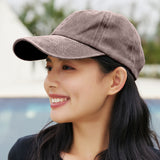 US Stock Washed Plain Baseball Cap Retro Adjustable Size Dad Hats