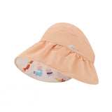Kid's Reversible Sun Hat UPF 50+ UV Protection Empty Top Visor Caps