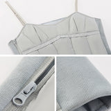 US Stock Women's Puffer Vest Lightweight 90% White Down Brami Tank