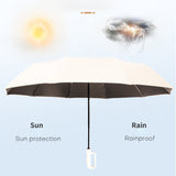 US Stock Folding Umbrella Windproof Automatic Travel Umbrella Strong Compact Lightweight Portable