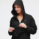 Sun Protection Hoodie Jacket with Detachable UV400 Sunglasses Unisex Oversized Casual Coat UPF50+