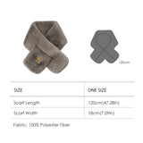 US Stock Faux Rabbit Fur Scarf for Women Winter Warm Scarves