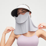 Sun Visor with Detachable Neck & Face Shield Multi-Function Slide Track Design UPF2000+