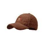 Warm Faux Plush Baseball Cap Adjustable Fit Stylish Unisex Fall & Winter Hat