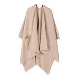US Stock Women's Warm Shawl Warps Open Front Poncho Cape Scarf Blanket