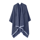 US Stock Shawl Warps for Women Open Front Poncho Cape Scarf Warm Blanket