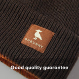 Reversible Warm Beanie Knit Skull Cap Double-Sided Wear Hat