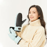 US Stock Ski Mittens for Women Skiing Warm Gloves Waterproof Snow Mitts