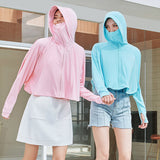 US Stock Women's Sun Protection Cloak Coats UPF50+