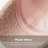 Warm Faux Plush Baseball Cap Adjustable Fit Stylish Unisex Fall & Winter Hat
