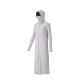 Women's Sun Protection Swimsuit Cover Up Extended Long Hoodie UPF50+ Full Zip Up Dress