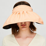 Large Brim Foldable Sun Visor for Women UPF50+ UV Protection Shell Caps