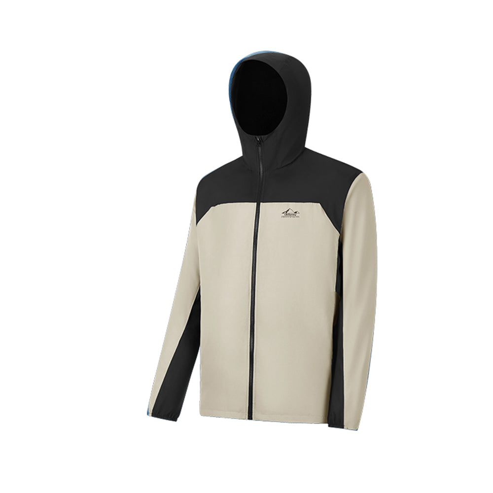 Men's Outdoor Jackets Windbreaker Hood Coats Lightweight Sun Protection UPF50+ Coat