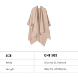 US Stock Women's Warm Shawl Warps Open Front Poncho Cape Scarf Blanket