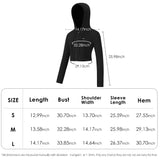 US Stock Women's Cropped Jacket UPF 50+ Long Sleeve Coat Tops