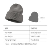 US Stock Women's Winter Heated Knit Hat