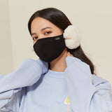 US Stock Women's Warm Mask Balaclava Face Cover with Earmuffs