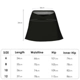 US Stock Tennis Golf Skirt with Pockets Women's A Line Crossover Athletic Skort