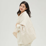 US Stock Camping Blanket 90% White Down Packable Soft Wearable Scarf