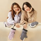US Stock Ski Mittens for Women Skiing Warm Gloves Waterproof Snow Mitts