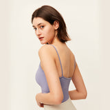 US Stock Women's Sexy Crop Top Seamless Underwear Tank Camisole UPF 50+